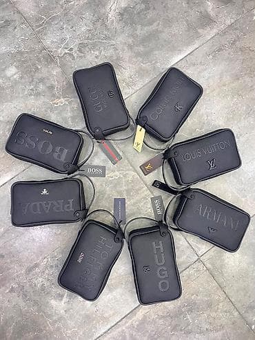 crna lakovana torbica: Muške torbice za nošenje preko grudi (slim “crossbody/waist bag”) – — 10