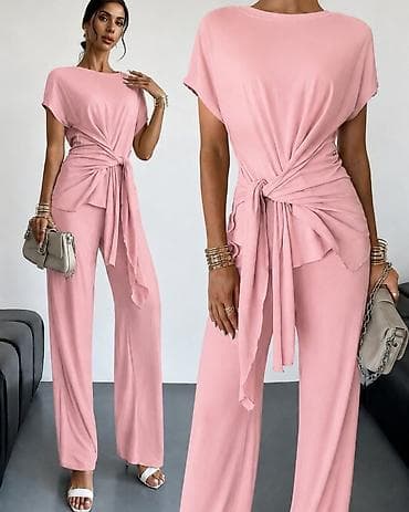 forma ideale beograd extra centar: Damski dvodelni komplet – elegantna bluza i pantalone sa širokim — 1