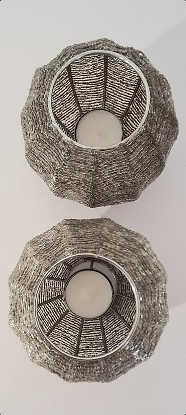 staklene tegle cena: ▪︎ Prodajem dva dekorativne stona čajna svećnjaka po navedenoj jednoj — 3