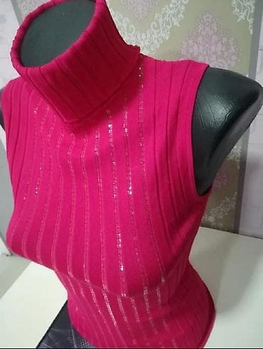 tasnice mona: Ženski bezrukavni rolka - Model: uska silueta, bez rukava, visoka rol — 6