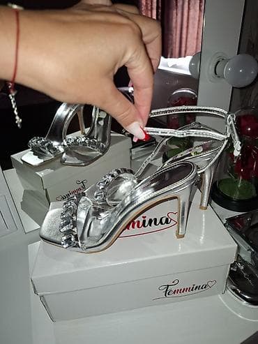 svecane haljine ps: Srebrne sandale na štiklu – Femmina - Model: otvorene sandale sa — 3