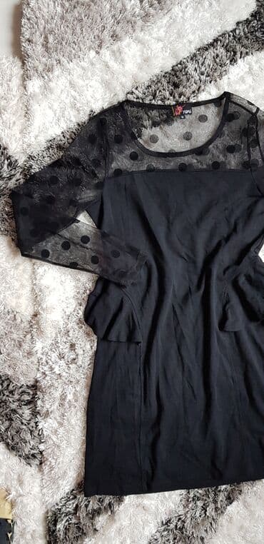 leprsave duge haljine: M (EU 38), color - Black, Long sleeves — 3