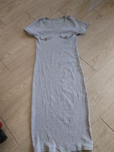 haljine c a 2023: One size, bоја - Siva, Oversize, Kratkih rukava — 1