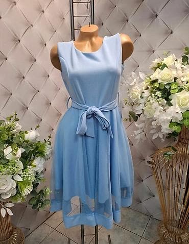 Haljine: Haljina bez rukava sa pojasom na vez,A kroj,midi dužina.Gornji deo je — 3