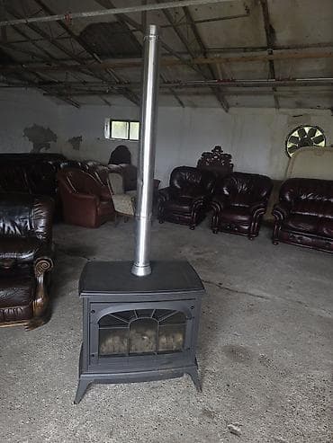 plafonska sušilica za veš: Kamin peć na čvrsto gorivo – slobodnostojeća - Materijal: liveno — 4