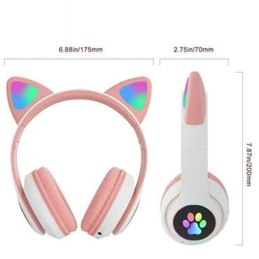 wireless rikverc kamera: Cena 2100 din Cat Ear bezicne slusalice + svetlo Ove slatke bežične — 1