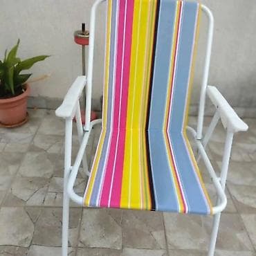 emmezeta ležaljke: Sklopiva baštenska stolica sa naslonima za ruke - Lagani metalni — 5