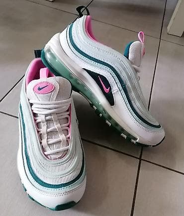 spicaste cizme na stiklu: Nike Air Max 97 patike – bela baza sa talasastim panelima u — 7