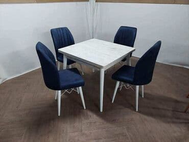 Setovi stolova i stolica: Cena kompleta 250e Stolica: Nogari drvo Visina 90cm Visina sedista — 5