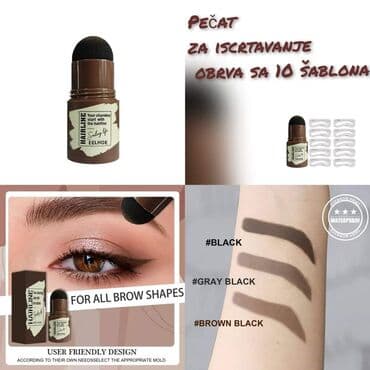 juice bomb crni: 1200din Pecat za iscrtavanje obrva sa 10 sablona 1500din sa 24 — 3