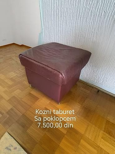 namestaj sa greskom: Set nameštaja – kožna garnitura i retro krevet - Kožne fotelje, 2 — 2