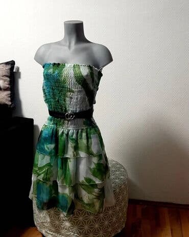 Kape i aksesoari: Cvetna haljina prelepa top. S M vel — 4