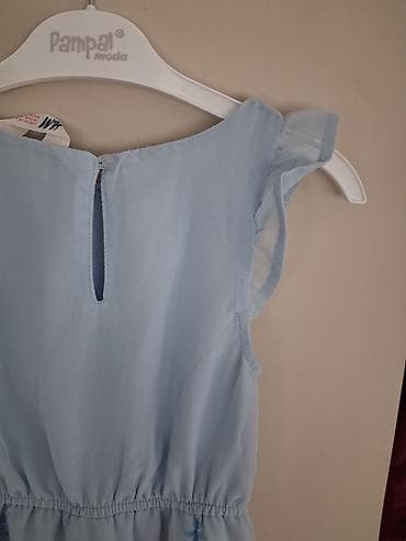 haljine polovne: Dečija haljina H&M – Frozen motiv - Svetloplava haljina bez — 6