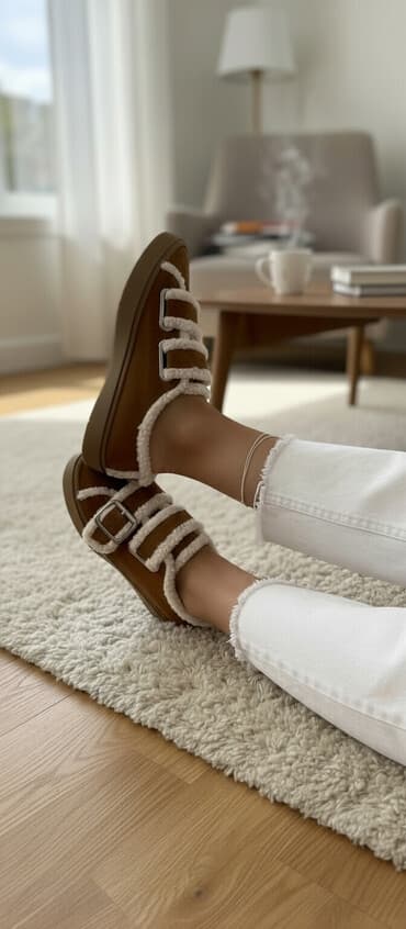 cupave papuce: Nosene kratko, kozne/vuna placene 26.000,00
br 41 
13.000,00 — 1