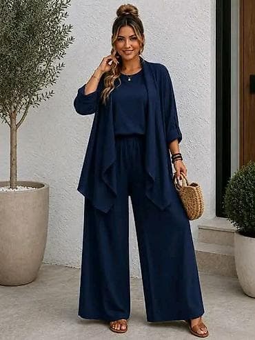 din 2690: Ženski trodelni komplet – ležerni chic 2XL 3XL 4XL Cena : 3.400 — 3