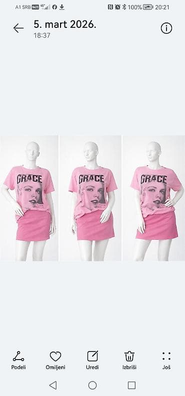 blagi sampon: Ženska majica kratkih rukava – GRACE print - Model: klasična T‑shirt — 2