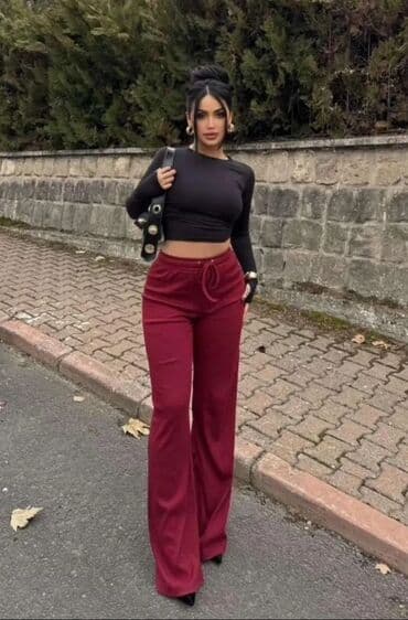 zlatne pantalone: S (EU 36) — 1