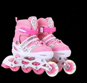 pocepane farmerke za devojcice: ‼️ AKCIJAAA ‼️ 🤩🤩 3800 din 🤩🤩 ⛸️⛸️Roleri sa Silikonskim svetlećim — 5