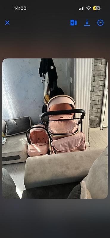 pantalone sa ranflom: 2 kom kolica za bebe + ležaljka/vibrirajuća njihalica - Kolica u — 4