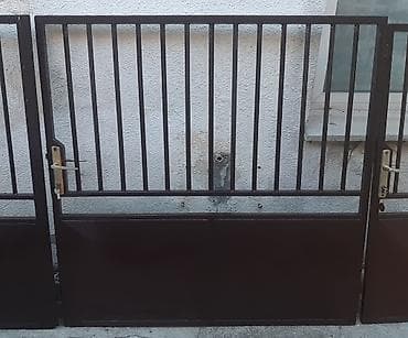 ograda za bebe ikea: Metalna kolska dvokrilna kapija i kapija za ulaz ljudi i 9 metara — 6