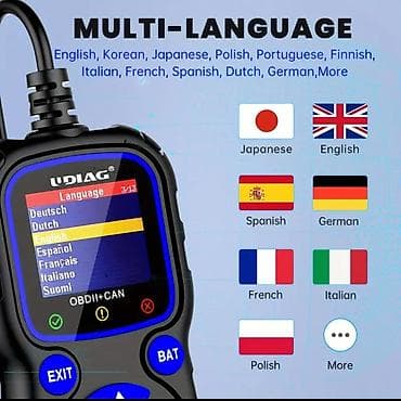 rucni kompresor za vazduh: Novo - UDIAG CR720 OBD2 EOBD+CAN sa testerom napona baterije Funkcije — 6