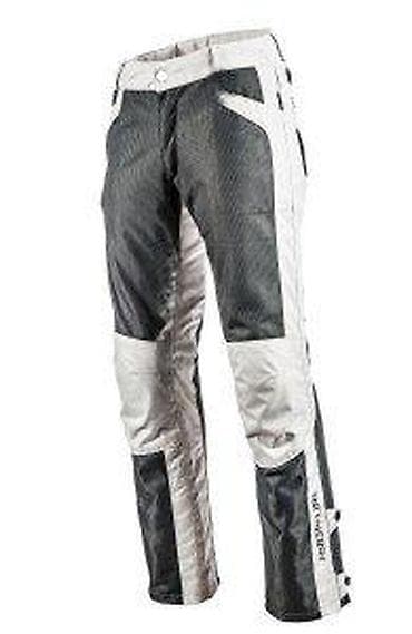 sarene letnje pantalone: Muške moto pantalone u kombinaciji sive i bele boje, dizajnirane za — 1