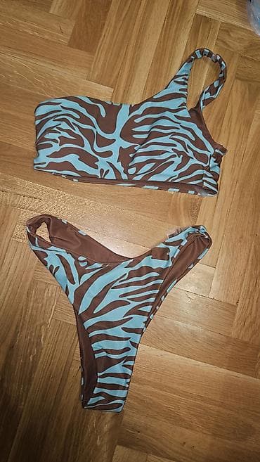 kupaci leopard print: Ženski bikini set – dvodelni kupaći kostim sa animal printom - Gornji — 1
