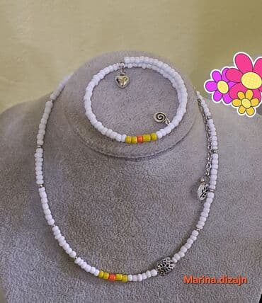 push up helanke za trening: Handmade, Set: Necklace, Material: Beads — 5