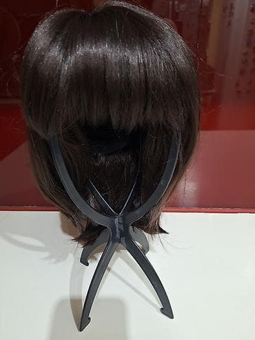 Ureznice: Perika – kratki bob sa šiškama, kestenasto smeđa - NOVA, OR - Stil — 5