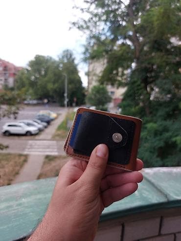 mona zenski novcanici: Minimalistički kožni novčanik – ručni rad - Materijal: prava koža u — 3