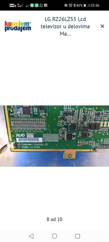 TV i video: LG RZ26LZ55 – LCD televizor za delove LG 37G2000 U delovima — 8