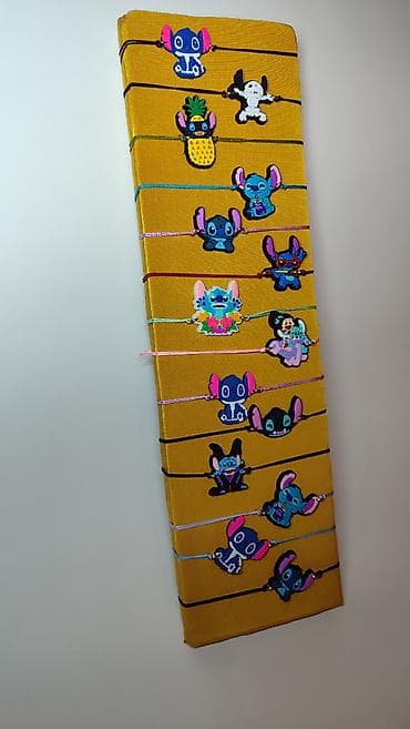 crne tunike: Set narukvica sa crtaćim motivima – raznobojni končići sa — 4