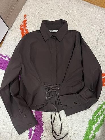 pull and bear suknje: Ženska košulja sa korset vezivanjem, neobučene, plaćene po 2500 — 2