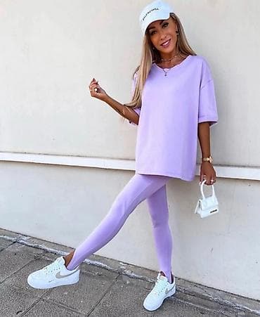 Overalls: Komplet oversajz majica siroka duza i helanke visokog struka sa — 1