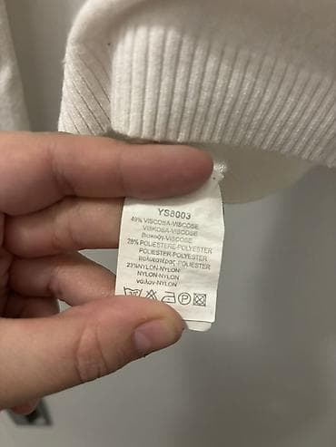 Skafanderi: Bela rolka sa dugim rukavima - Klasican model sa visokim, rebrastim — 3