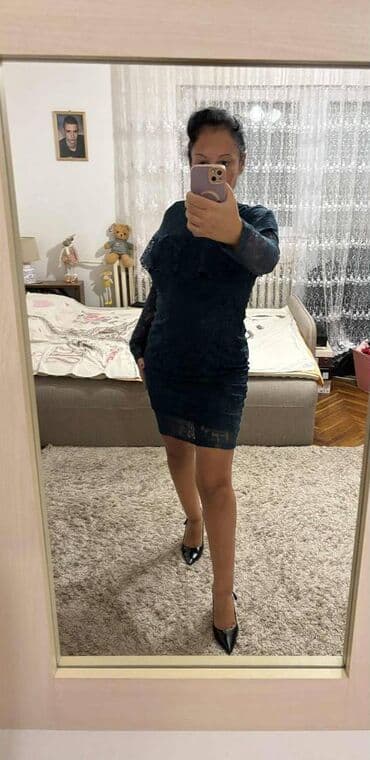 boho svecane haljine: PS Fashion XL (EU 42), bоја - Zelena, Večernji, maturski, Dugih rukava — 6