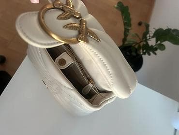 pinko obuca: Pinko torba – - Boja: krem/ivory - Materijal: mekana napa koža sa — 4