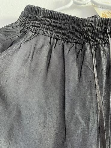 dunk sive: Ženske široke pantalone u sivoj boji, laganog i prijatnog materijala — 3