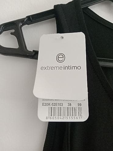 cropp patike: Crna maxi haljina bez rukava - Model: ravna silueta sa širim — 5