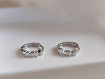 push helanke novi sad: Hoop earrings, Material: Silver — 1