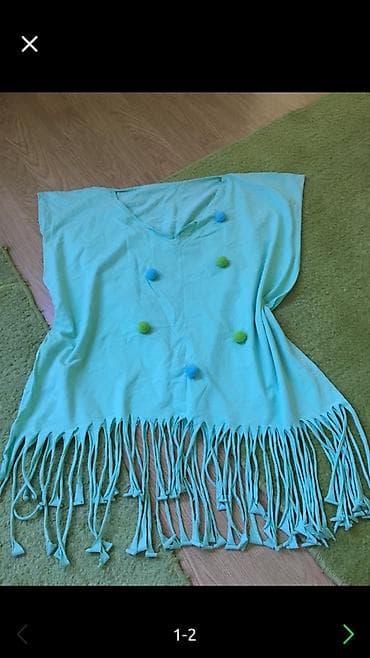 Pompom majica sa resama, cela rastegljiva, mint na lalafo.rs Pompom majica sa resama, cela rastegljiva, mint