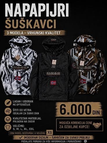 Napapijri šuškavci – 3 modela, vrhunski kvalitet. - Lagan i udoban