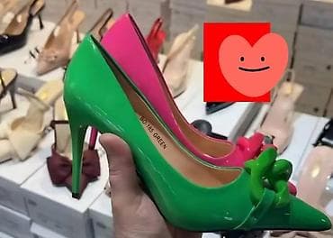 Oksfordice: Ženske salonke sa visokim potpeticama – lak koža, špic - Model — 2