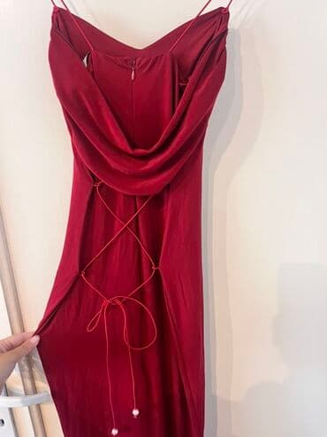 teddy kaput h m: M, color - Burgundy, Evening, With the straps — 3