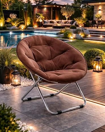 Table legs: Sklopiva lounge stolica “moon chair” za terasu, balkon i dvorište - — 3