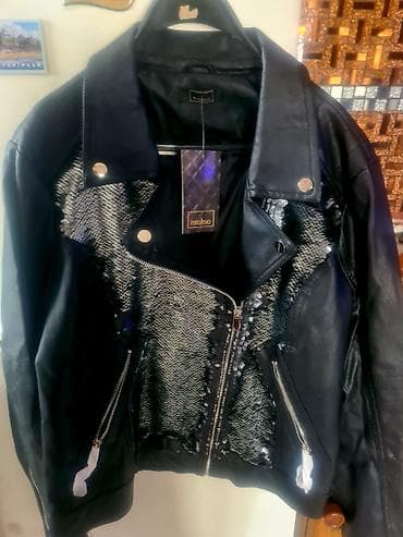 zenske patike n: Ženska bajker jakna sa šljokicama - Model: kratka bajker/“moto” jakna — 5
