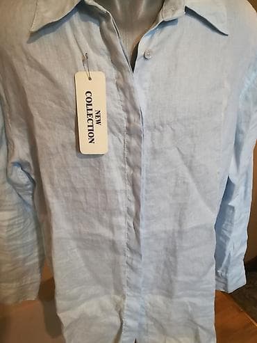košulja: Nova muska lanena kosulja Fashion. Italijanska. Odlicna muska kosulja — 5