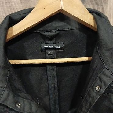 trapstar jakna: Crna jakna – Integral Denim, veličina L - Materijal: čvrst pamučni — 3