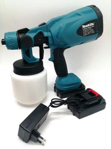 lidl baterija 20v: Cena 5400 din Makita akumulatorski pištolj za farbanje 800w + dve — 2