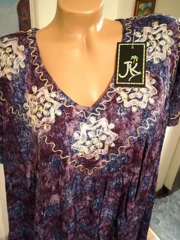 exit haljine: 2XL (EU 44), color - Purple, Evening, Short sleeves — 2